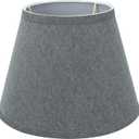 Aspen Creative 58853 Transitional Hardback Empire Shape UNO Construction Lamp Shade in Grey, 10" Wide (6" x 10" x 7 1/2")