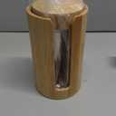 2Pcs Mason Jar Lid Organizer, Bamboo Vertical Storage Holder, Mason Jar Accessories, Bamboo Storage Holder for Home Kitchen Organization & Tumbler Lids (Wide Mouth & Regular Mouth)