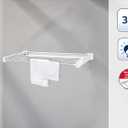 Leifheit Telegant 30 Protect Wall Dryer, 28.35" W x 14.57" D, White