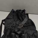 Swim Bag with Wet Pocket, Mesh Drawstring Backpack for Beach, Swimming, Snorkeling, Pool, Gym for Women Men (Black)