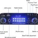 Romicta 4 Channel Bluetooth 5.0 Stereo Amplifier, 50Wx4 Home Audio Stereo Receiver, 1200W Max, USB/SD/FM, Class D HiFi Power Amp for Home Theater, Car & Karaoke, Includes Remote & Power Adapter