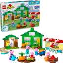 LEGO DUPLO Peppa Pig Grandpa Pigs Garden and Greenhouse - Peppa Pig Toy for Toddlers - Preschool Learning and Sensory Toy for Girls and Boys Ages 2+ - 5 Characters Included - 10461