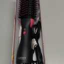 Hair Blow Dryer Brush, Fast Drying Volumizing Smoothing for Women Hair, 60mm Oval Barrel Hot Air Dry Brush, One-Step Salon Blowout at Home (Black)