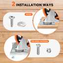 W B D WEIBIDA Swivel Caster Wheels for Cart, 5 Inch Industrial Heavy Duty Casters Set of 4, Top Plate Casters with Brake, No Noise Polyurethane Wheels for Cart, Furniture, Workbench