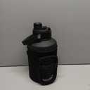 WATERSY 1 Gallon Water Bottle Insulated(Cold for 48 Hrs), BPA Free&Leak Proof, 128oz Stainless Steel Water Jug with Handle for Gym, Hiking, Camping&Travel, Black Large Thermo