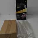 JOLLY CHEF 100 Pack Plastic Champagne Flutes Disposable 4.5 oz Gold Glitter Plastic Champagne Glasses for Wedding, Thanksgiving Day, Christmas