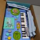 Baby DJ Table for Toddlers 1-3, Baby Musical Piano Toys 6-9-12-18 Months Toddler Activity Learning DJ Mixing Table with Music & Light Educational Toy for 1 Year Old Boy Girl First Birthday Infant Gift