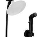 G-Promise Dog Shower Sprayer Attachment for Fast and Clean Pet Showering, Multifunctional Shower, Metal Diverter, 78 Inch Extra Long Hose, No Drill Hook, Dog Washing-Bathroom (Matte Black)