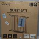 Baby Gate No Drilling, 29"-40" Auto Close Dog Gate Indoor for Doorways & Stairs, Pressure Mounted Adjustable Pet Gate, Easy Walk Through Child Gate for Children & Pets Stroller Friendly, White