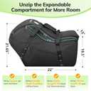 YOREPEK Extendable Infant Car Seat Travel Bag, Fit for Doona, Nuna Pipa, Graco SnugRide 35, UPPAbaby Mesa, Chicco Keyfit 30, Padded Carseat Bags for Air Travel, Car Seat Cover with Storage Bag