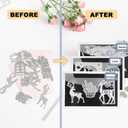 20 PCS 9.4 x 7 Inch Large Die Cut Storage Envelopes with 0.7 mm Thick Magnetic Sheets for Die Storage, Clear Die Storage Pockets and Magnet