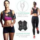 Prodigen Weighted Vest for Women and Men 8 12 16 20 25 30 Lbs with Reflective Stripe and Double Adjustable Buckle Straps Weight Vests for Strength Training, Jogging, Cardio, Weight Loss (Gray)