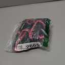 rabbitgoo Dog Harness No Pull with 2 Leash Clips, Adjustable Soft Padded, Reflective Oxford No Choke Pet Vest with Easy Control Handle for Large Dogs, Black & Hot Pink, S