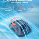 Gosvor Cordless Robotic Pool Cleaner, Pool Vacuum for Above Ground Pool Lasts 90 Min, Portable, Self-Parking, Ideal for Flat Pools up to 860 sq.ft