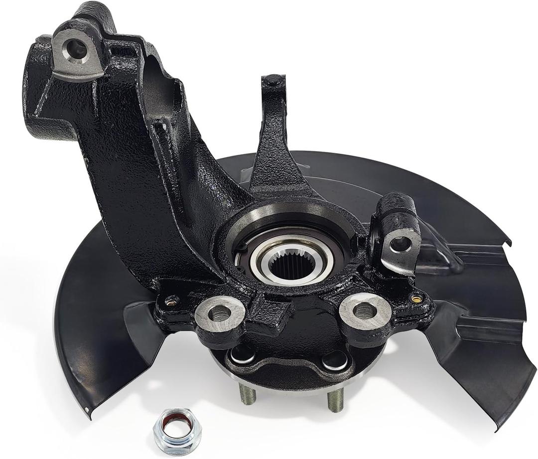 Front Right Wheel Bearing Hub Steering Knuckle Assembly Compatible with Ford Escape 2013-2019, Passenger Side Steering Knuckle, CV6Z2K004C, CV6Z3K185B, LK144