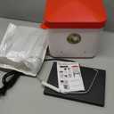 Heated Chicken Waterer, Poultry Water Heater for Winter with 4-Nipple, Thermostatically Controlled, 4 Adjustable Heights, Anti-Freezing Watering System for Coop Accessories (Orange, 7L)