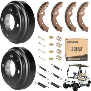 10L0L Yamaha Golf Cart Brake Repair Kit, Brake Hub Drums & Shoes & Spring kit fit Yamaha G14, G16, G19, G22 G&E 1994-2006 Models,OEM JU0-G6521-00-00, JN6-F5331-01-00, JN3-F5331-00