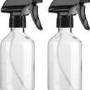 Likealot 2 Pack Leakproof Spray Bottles 300ml - Adjustable Nozzle (Mist/Jet), Refillable PET Plastic for Hair, Cleaning, Plants, Travel | BPA-Free, No-Spill Design, Salon & Home Essentials (Clear)