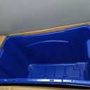 Rubbermaid Commercial Products, Recycling Bin/Box for Paper and Packaging, Stackable, 18 GAL, for Indoors/Outdoors/Garages/Homes/Commercial Facilities, Blue