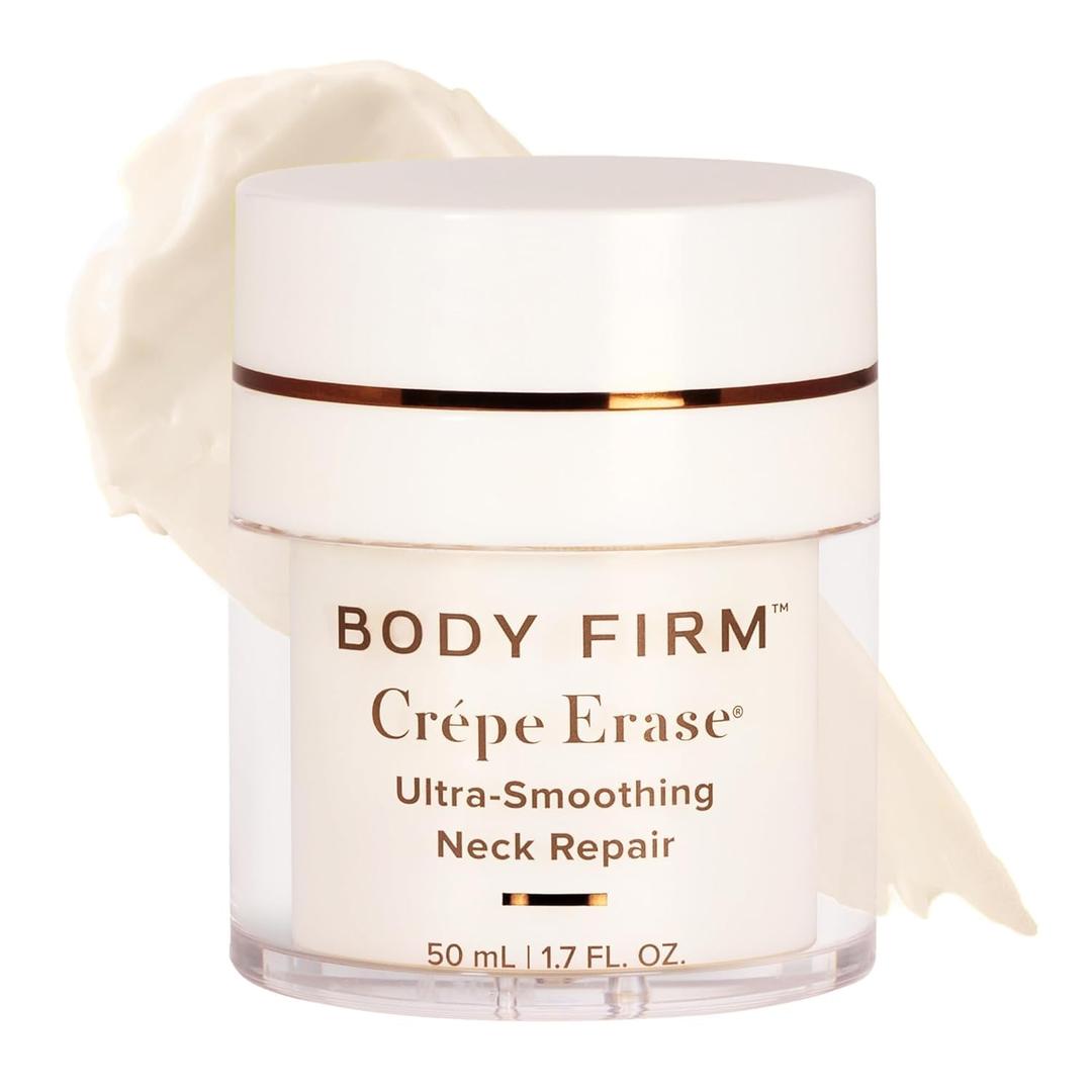 BODY FIRM Crepe Erase Neck Cream, Anti-Aging Skin Care Moisturizer with Retinol for Firming, Moisturizing, Tightening, & Lifting, Ultra Smoothing for Wrinkle, Neck Repair Treatment, 1.7 fl oz