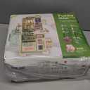 33.8IN Kids Kitchen Playset, 63PCS Kid Play Kitchen with Realistic Lights & Sounds, Spray Sink Toy Kitchen Accessories, Pretend Food Toys Kitchen for Boys Girls Toddlers(Green)