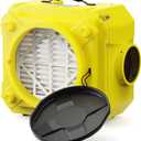 ALORAIR Air Scrubber with 3 Stage Filtration, Stackable Negative Air Machine for Industrial and Commercial Use, Heavy Duty Air Cleaner with MERV-10 Filter, HEPA/Activated carbon Filter, Yellow