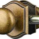 Door Knobs Interior, Classic Decorative Antique Brass Passage Door Knob Perfect for Bedroom or Bathroom Doors, Durable Stylish Hardware for Indoor Use- 1 Pack