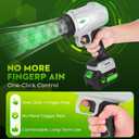 Cordless Leaf Blower | 65m/s Turbo Wind, 24000mAh Batteries, 395CFM, Lawn/Garden/Snow, Ultra-Light 4.2lbs