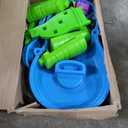 Step2 Rain Showers Splash Pond Water Table, Kids Water and Sand Activity Sensory Playset, Summer Outdoor Toys, 13 Piece Water Toy Accessories, For Toddlers 1.5+ Years Old, Blue & Green