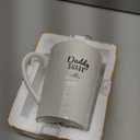 Best Dad Gifts Daddy Shark Cute 16 oz Coffee and Tea Mugs, For Dad, Hubby, Valentine's Day, Anniversary, Birthday Funny Father's Day Mugs (Blue)