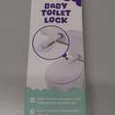 Baby Toilet Lock by Wappa Baby - 9"L x 4"W - Ideal Baby Proof Toilet Lid Lock - No Tools Needed Easy Installation with 3M Adhesive - Top Safety Toilet Seat Lock - Fits Most Toilets - White (1 Pack)