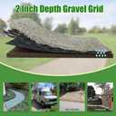 2" Thick Gravel Ground Grid 13ft x 33ft - Geo Grid Driveway Stabilization Grids, Gravel Retainer Grid 1885 LBS Per Sq ft, Geocell Geogrid for Walkway Driving RV Parking Slopes and Garden
