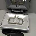 George Foreman 4-Serving Removable Plate Electric Grill and Panini Press, George Tough Non-Stick Coating, Drip Tray Catches Grease, Black