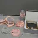 NCVI Electric Breast Pump 8782, Portable Hospital-Grade Double Pump with 4 Modes & 9 Levels, Anti-Backflow, Rechargeable Quiet Breastfeeding Pump for Efficient Comfortable Use at Home, Work or Travel (Pink)