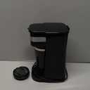 Elite Gourmet EHC111A Personal Single-Serve Compact Coffee Maker Brewer Includes 14Oz. Stainless Steel Interior Thermal Travel Mug, Compatible with Coffee Grounds, Reusable Filter, Black