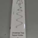 Christmas Tree Topper Holder - Twist On Universal Stabilizer with Adjustable Attachments. Secure Lock for Treetop Ornaments, Fits Most Basic Tree Types & Topper (Green)