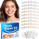 Temporary Tooth Repair Kit: Missing Tooth Replacement Kit Replace Missing or Broken Tooth Filling The Gap - Moldable False Teeth Come with 3 Shades 10 Size