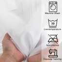 3 x Simplebrand Sheer White Curtains 96 Inches Long, Light Filtering Rod Pocket Solid Color Window Sheer Curtain Panels, Elegant Curtains & Drapes for Living Room, Bedroom 2 Panels (White, 42" W x 96" L)