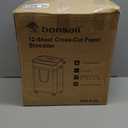 Bonsaii 12 Sheet Paper Shredder for Home Office, Heavy Duty Cross Cut Shredder with 5.5 Gal Pullout Bin, Home Shredder for CDs/Credit Card/Document/Mail, P-4 Security Level