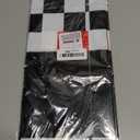 WNINK 2 Pack Black and White Checkered Disposable Tablecloth Race Car Theme Party Table Cloth, Black checkered tablecloth for Race Car Theme Birthday, Outdoor Picnic Parties Decorations, 54  108 Inch