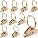 CZC AUTO 10PCS Steel E-Track O Ring Tie Down Anchors for E-Track TieDown System in Enclosed Trailer Flatbed Truck for Cargo Control & Surface Mount (ETrack Rails Not Included)