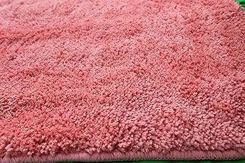 OLANLY Bathroom Rugs Mat 30x20, Extra Soft Absorbent Microfiber Bath Rugs, Rubber Backing, Quick Dry, Machine Washable Bath Mats for Bathroom Floor, Tub and Shower, Home Decor Accessories, Pink