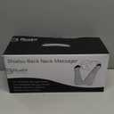 Blue Elf Shiatsu Electric Neck Back Massager Pillow 3D Kneading with Heat for Shoulder, Lower Back, Foot, Leg Muscles Pain Relief Relax in Car Office and Home (Gray)