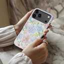 Goodon for iPhone 17 Pro Max Case, Cute Preppy Floral, MagSafe Compatible