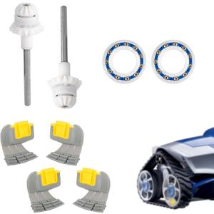 Pool Cleaner Drive Shaft & Scrubbing Brush Kit for Zodiac MX6 MX8 MX6 Elite MX8 Elite, Replacement Parts Set Includes Engine Wheel Bearing & Cyclonic Brushes
