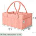 Mr. Pen- Baby Diaper Caddy Organizer, Coral, Nursery Storage Bin and Car Organizer for Diapers and Baby Wipes