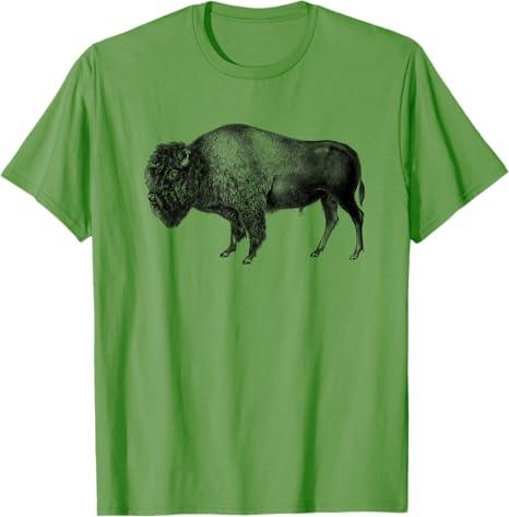 Buffalo Vintage Retro American Bison T-Shirt (Small)