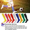 Soccer Baseball Softball Socks,Three street Unisex Knee High Solid Sport Tube Compression Football Socks 2-10 Pairs (Purple)
