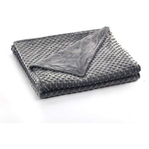 RelaxBlanket ''40''x60'' Duvet Cover for Weighted Blanket | Premium Super Soft Minky Dot | Dark Grey