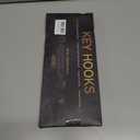 Metal Car Key Holder for Wall,Metal Key Organizer Wall Decorative with 7 Hooks,Black Wall Mount Key Holder for Entryway,Front Door,Hallway,Office